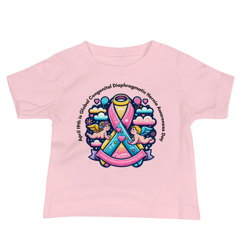 April 19th is Congenital Diaphragmatic Hernia Awareness Day Baby Jersey Short Sleeve Tee