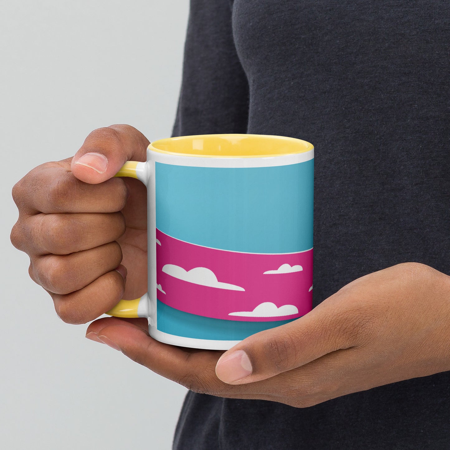 CDHAR- (23) Congenital Diaphragmatic Hernia Awareness Ribbon Mug with Color Inside 2