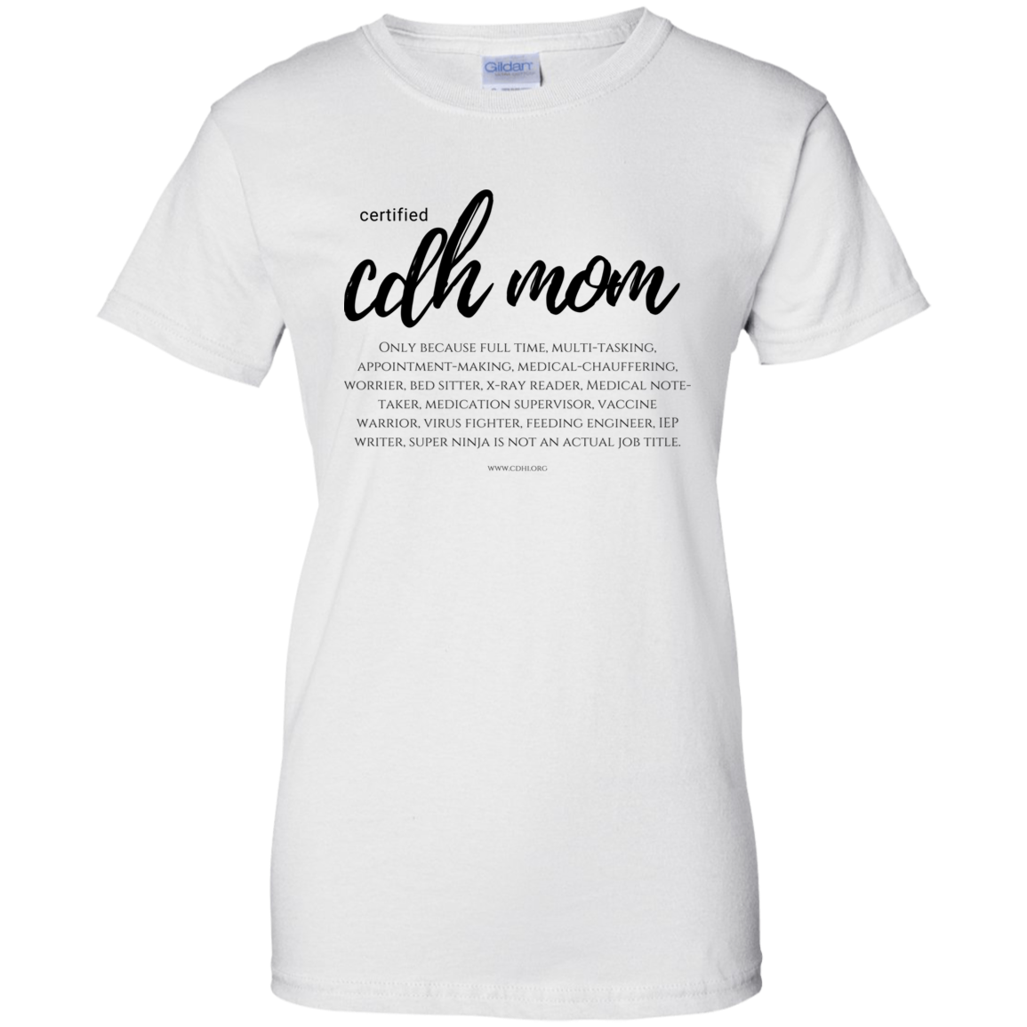 "Certified CDH Mom" T-Shirt - CDH International