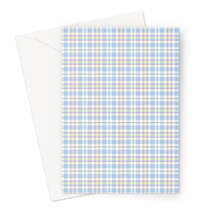 CDHtartan- (1) Official Congenital Diaphragmatic Hernia Dress Awareness Tartan Greeting Card