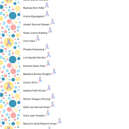 Virtual Ribbons for CDH Awareness Month