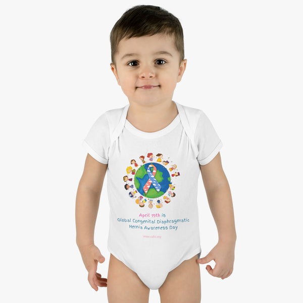 Infant Baby Rib Bodysuit Official Congenital Diaphragmatic Hernia Awareness Ribbon