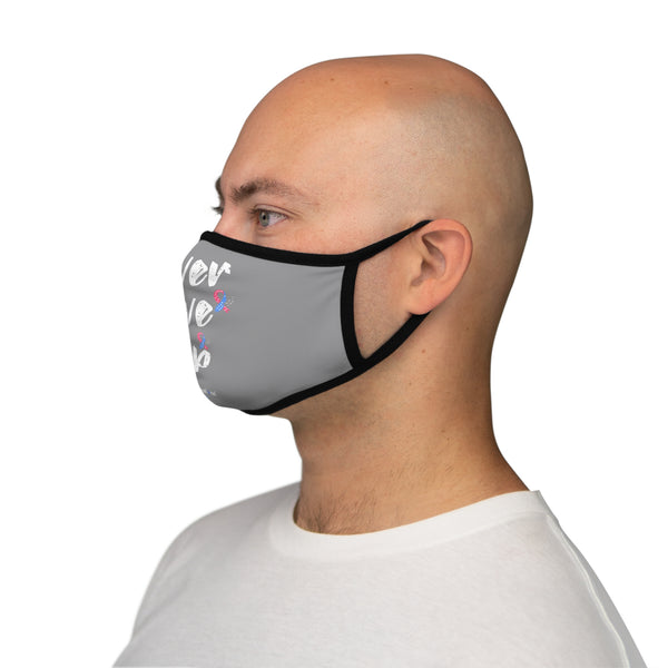 Fitted Polyester Face Mask Official Congenital Diaphragmatic Hernia Awareness Ribbon