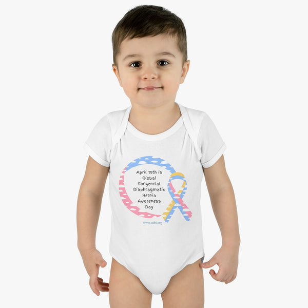 Infant Baby Rib Bodysuit Official Congenital Diaphragmatic Hernia Awareness Ribbon