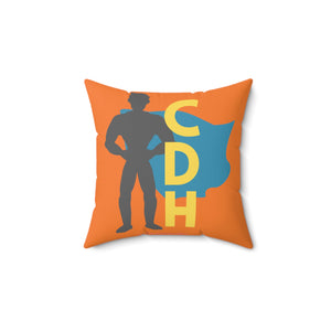 Spun Polyester Square Pillow Official Congenital Diaphragmatic Hernia Awareness