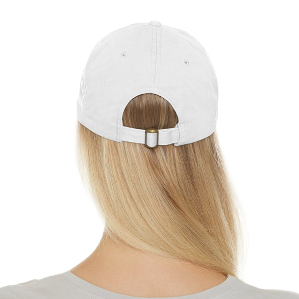 Dad Hat with Leather Patch (Rectangle) Official Congenital Diaphragmatic Hernia Awareness
