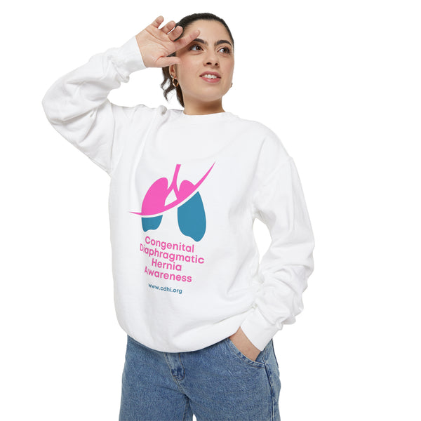 Unisex Garment-Dyed Sweatshirt Official Congenital Diaphragmatic Hernia Awareness