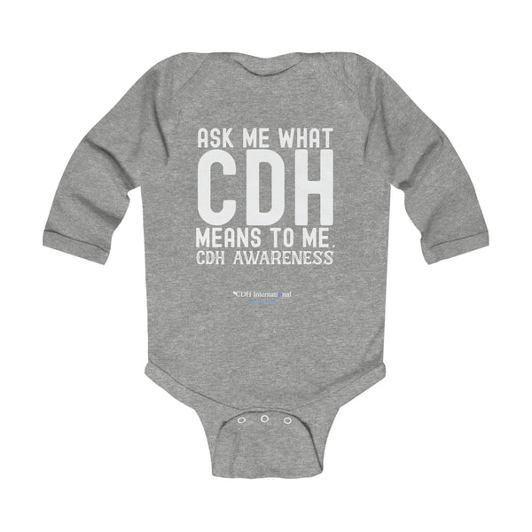 Infant Long Sleeve Bodysuit Official Congenital Diaphragmatic Hernia Awareness