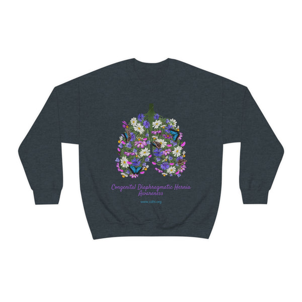 Official Congenital Diaphragmatic Hernia Awareness Unisex Heavy Blend™ Crewneck Sweatshirt