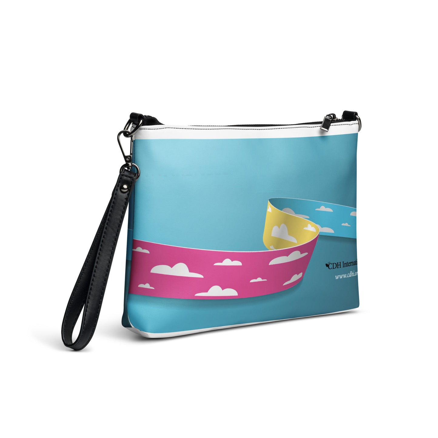 CDHAR- (23) Congenital Diaphragmatic Hernia Awareness Ribbon Crossbody bag