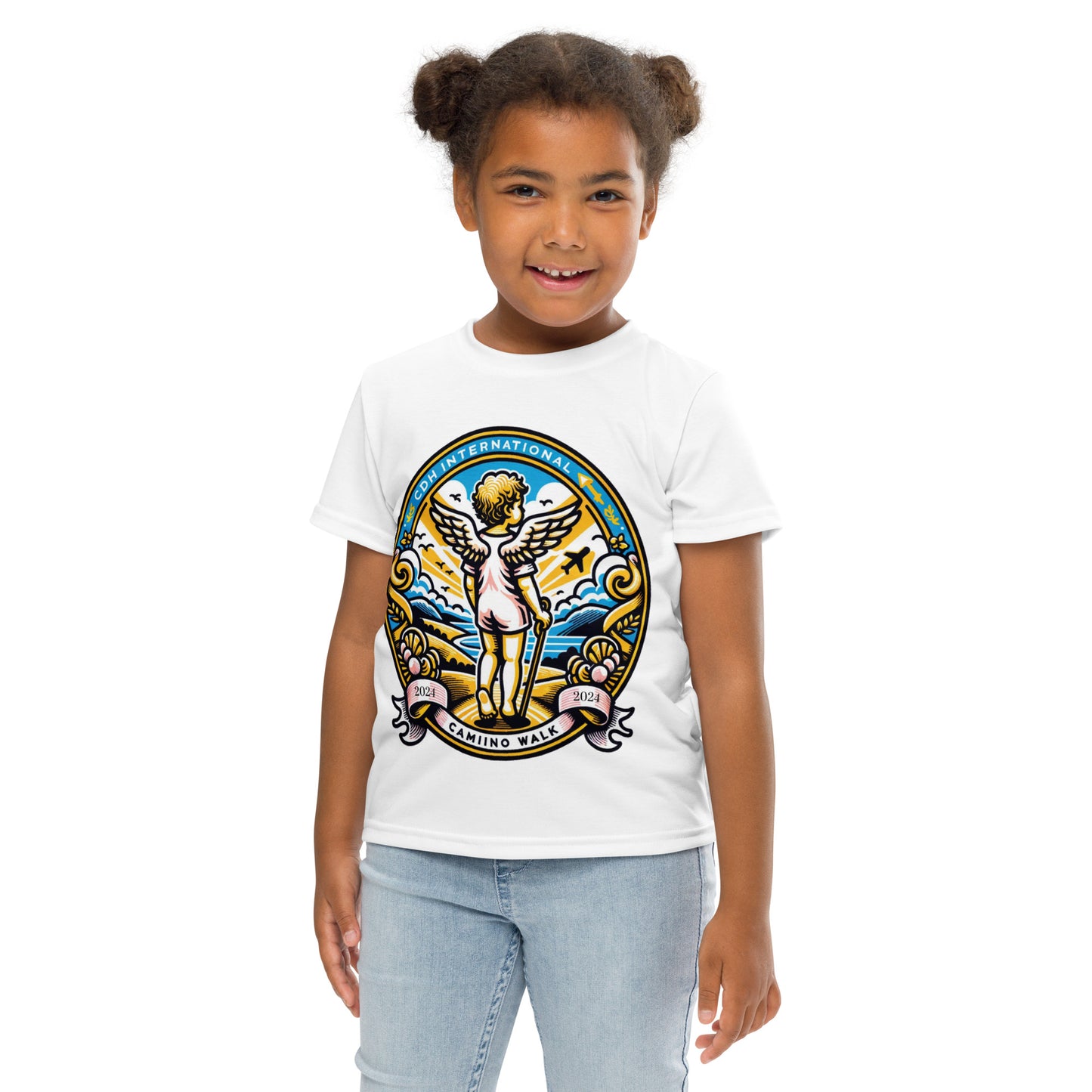 2024 Race for CDH Research Kids crew neck t-shirt