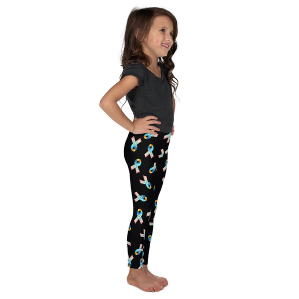 CDHARAB- (1) Congenital Diaphragmatic Hernia Awareness Ribbon Kid's Leggings