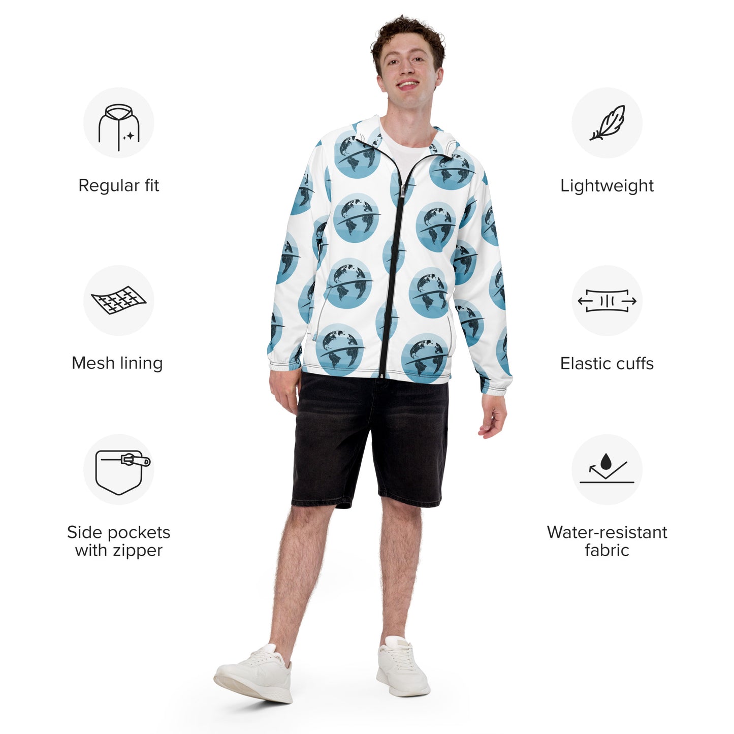 CDH International Logo Men’s windbreaker