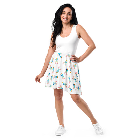 CDHARAW- (1) Congenital Diaphragmatic Hernia Awareness Ribbon Skater Skirt