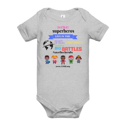 CDH Superheros Baby short sleeve one piece