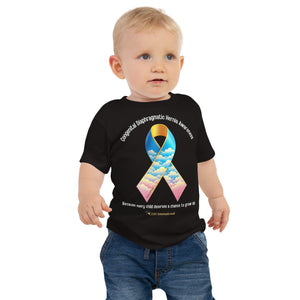 2024 Congenital Diaphragmatic Hernia Awareness Ribbon Baby Jersey Short Sleeve Tee