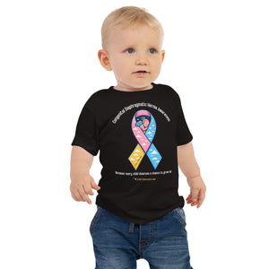 CDHAR- (48) Congenital Diaphragmatic Hernia Awareness Ribbon Baby Jersey Short Sleeve Tee