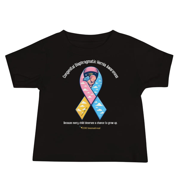 CDHAR- (48) Congenital Diaphragmatic Hernia Awareness Ribbon Baby Jersey Short Sleeve Tee