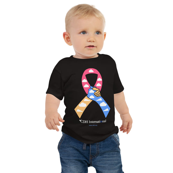 CDHAR- (9) Congenital Diaphragmatic Hernia Awareness Ribbon Baby Jersey Short Sleeve Tee