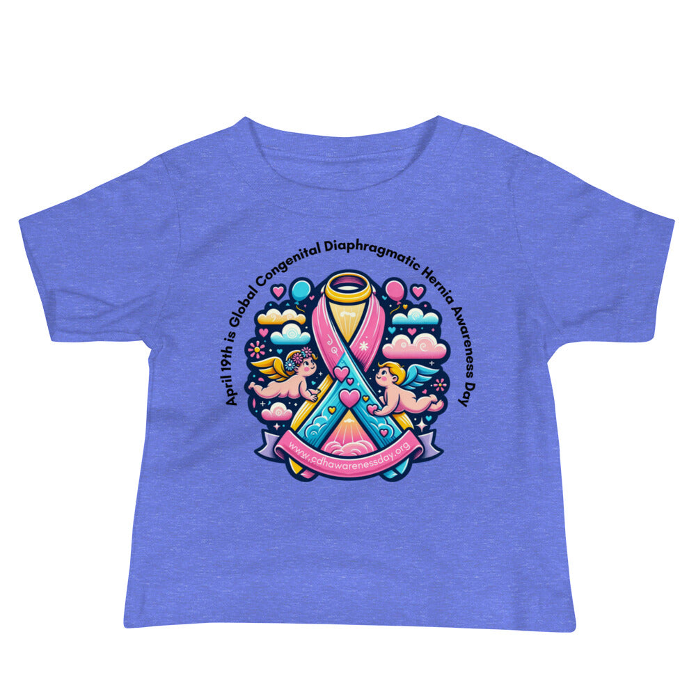 April 19th is Congenital Diaphragmatic Hernia Awareness Day Baby Jersey Short Sleeve Tee