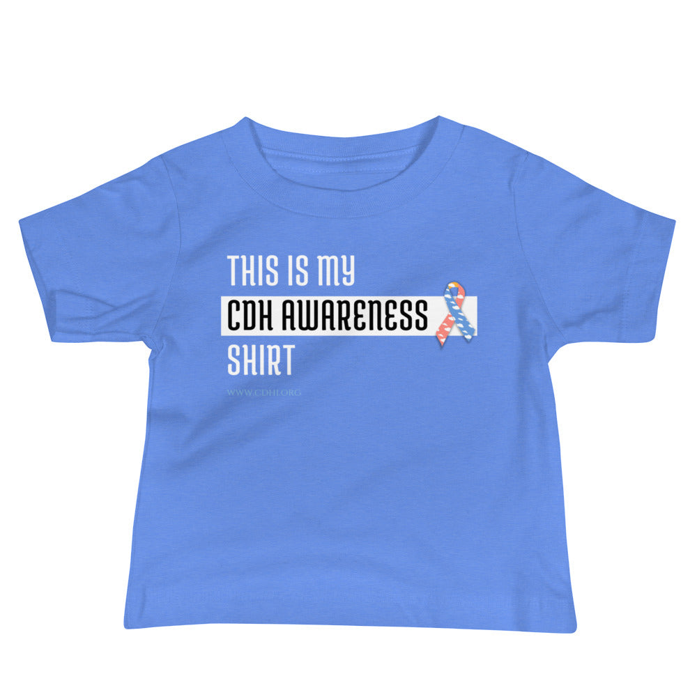CDHAR- (2) Congenital Diaphragmatic Hernia Awareness Ribbon  Baby Jersey Short Sleeve Tee