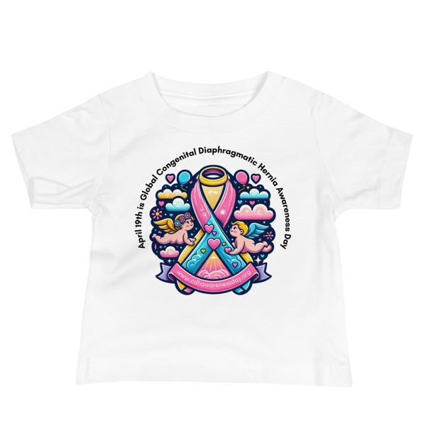 April 19th is Congenital Diaphragmatic Hernia Awareness Day Baby Jersey Short Sleeve Tee