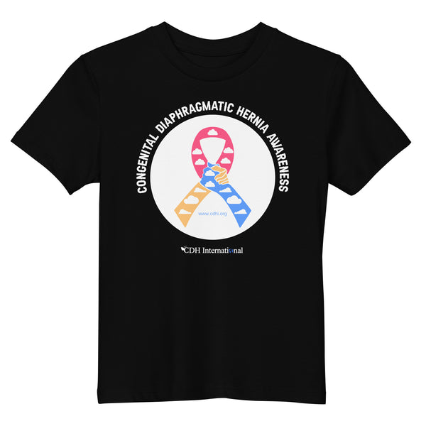 CDHAR- (10) Congenital Diaphragmatic Hernia Awareness Ribbon Organic cotton kids t-shirt