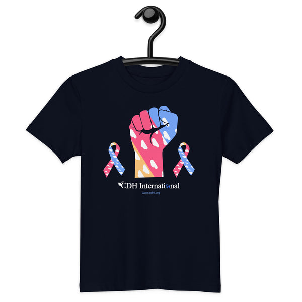 CDHAR- (7) Congenital Diaphragmatic Hernia Awareness Ribbon Organic cotton kids t-shirt