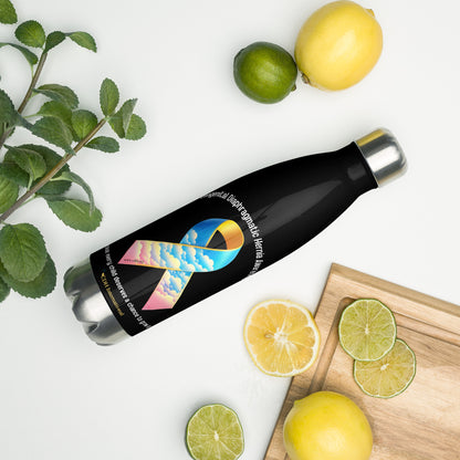 Congenital Diaphragmatic Hernia Awareness Ribbon Stainless steel water bottle