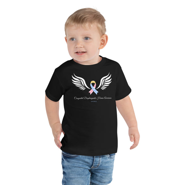 CDHAR- (12) Congenital Diaphragmatic Hernia Awareness Ribbon Toddler Short Sleeve Tee