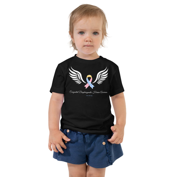 CDHAR- (12) Congenital Diaphragmatic Hernia Awareness Ribbon Toddler Short Sleeve Tee