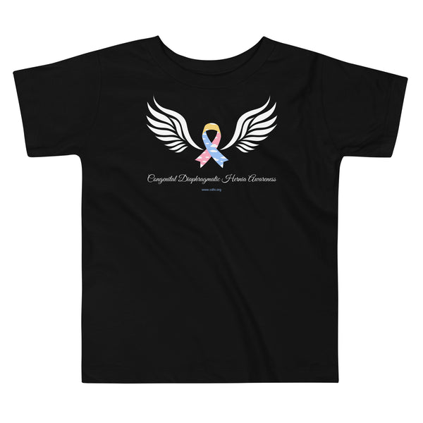 CDHAR- (12) Congenital Diaphragmatic Hernia Awareness Ribbon Toddler Short Sleeve Tee