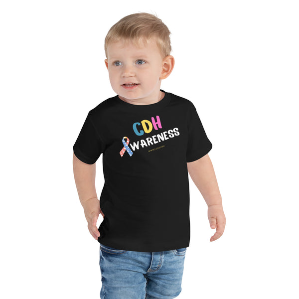 CDHAR- (3) Congenital Diaphragmatic Hernia Awareness Ribbon Toddler Short Sleeve Tee