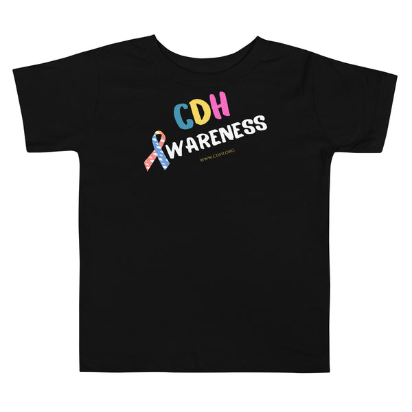 CDHAR- (3) Congenital Diaphragmatic Hernia Awareness Ribbon Toddler Short Sleeve Tee