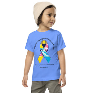 CDHAR- (47) Congenital Diaphragmatic Hernia Awareness Ribbon Toddler Short Sleeve Tee