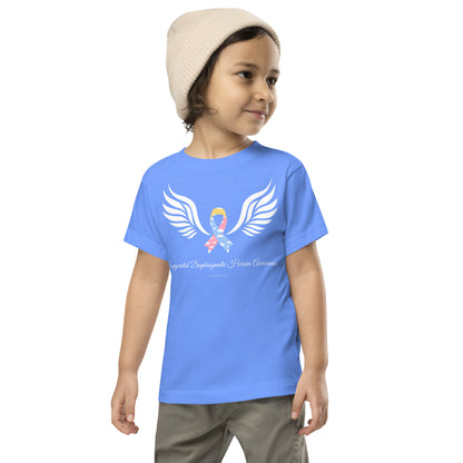 CDHAR- (12) Congenital Diaphragmatic Hernia Awareness Ribbon Toddler Short Sleeve Tee