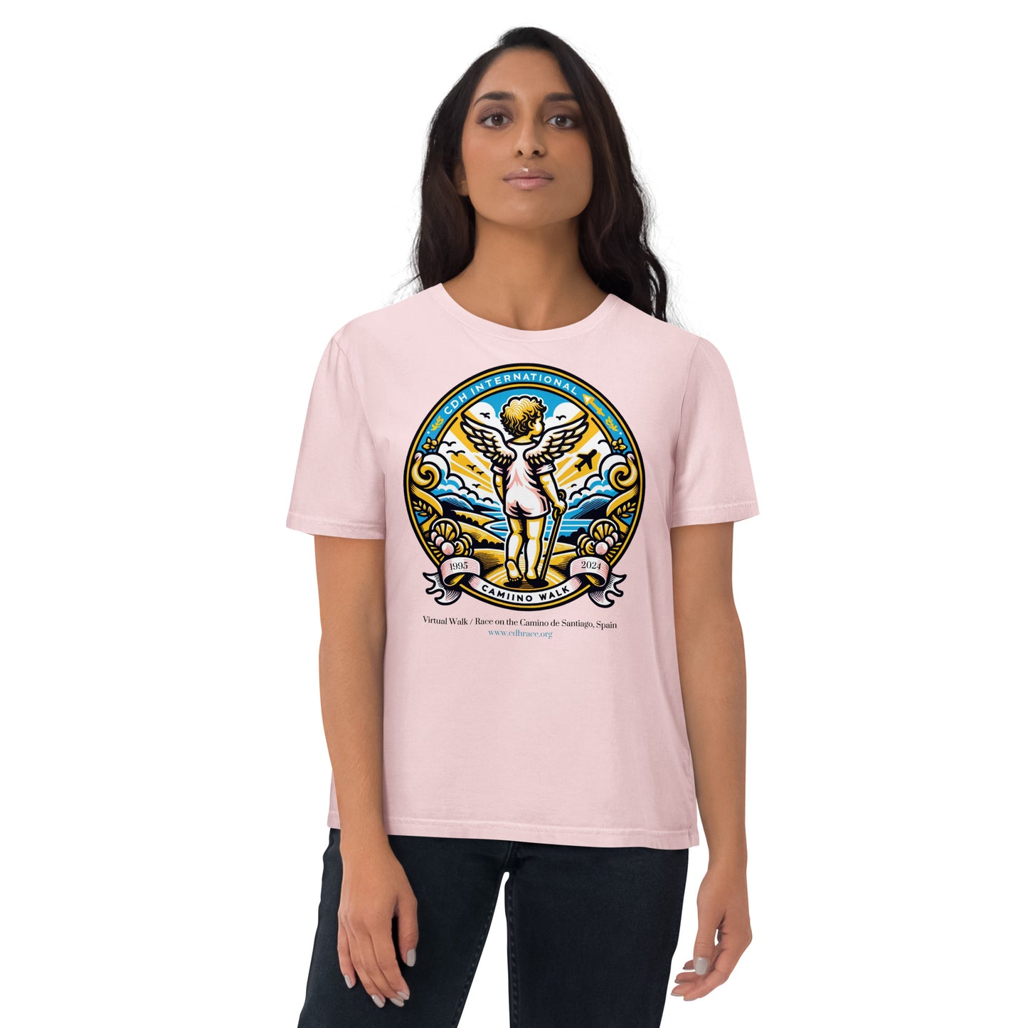 2024 CDH Race for Research Camino de Santiago Emblem Unisex organic cotton t-shirt