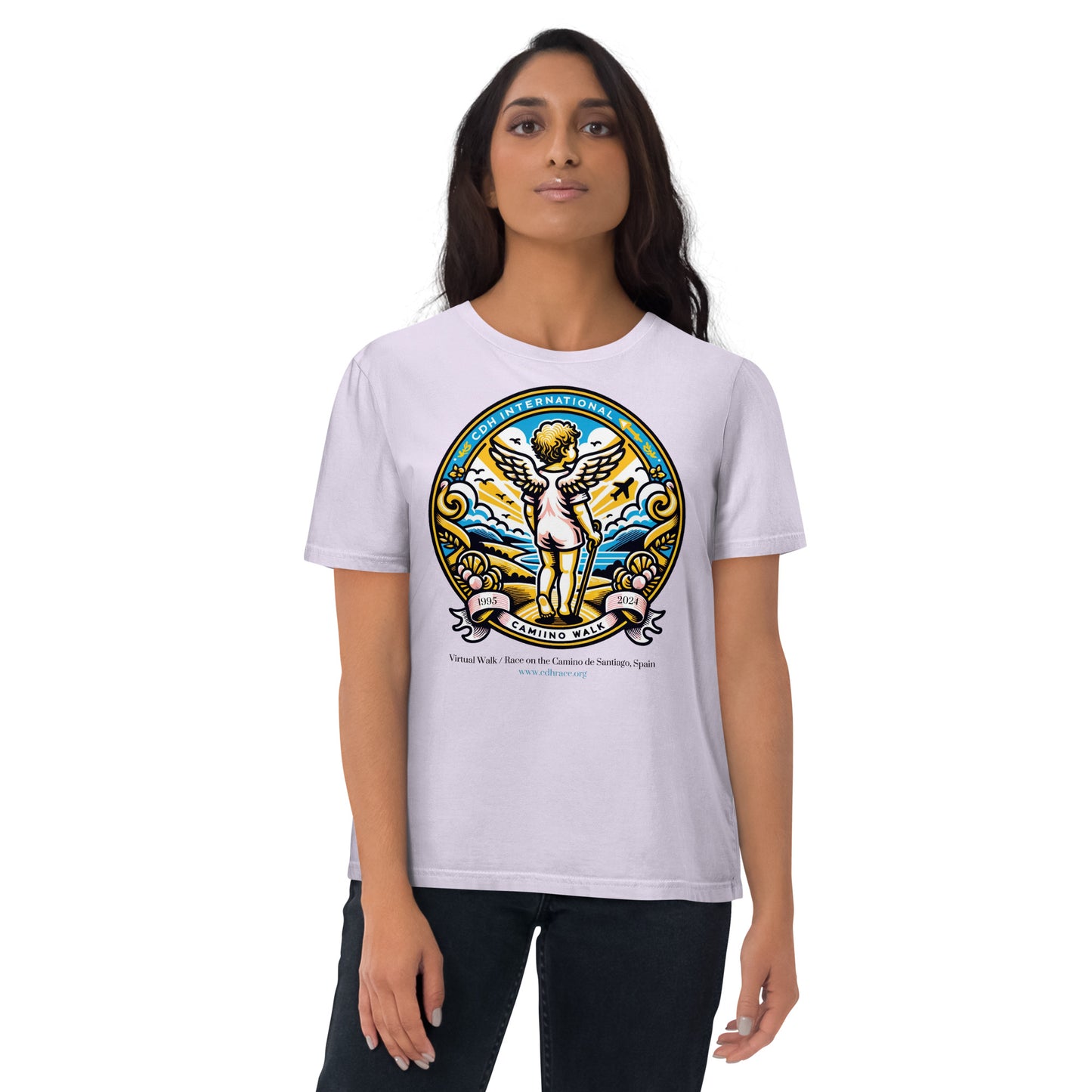 2024 CDH Race for Research Camino de Santiago Emblem Unisex organic cotton t-shirt