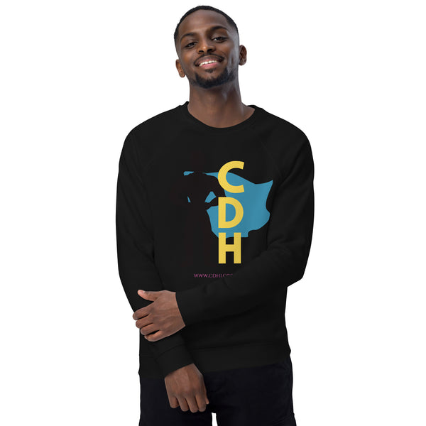 CDH Superdad Unisex organic raglan sweatshirt