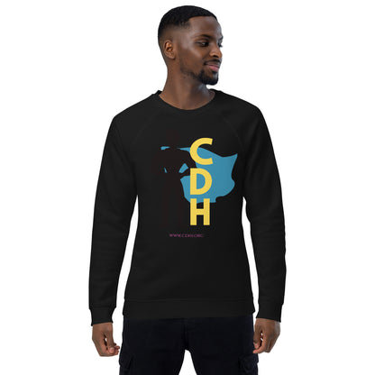CDH Superdad Unisex organic raglan sweatshirt