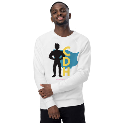 CDH Superdad Unisex organic raglan sweatshirt