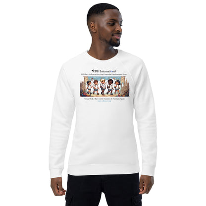 2024 Race for CDH Research Unisex organic raglan sweatshirt