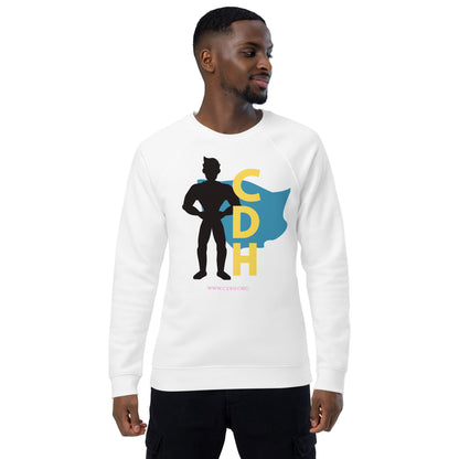 CDH Superdad Unisex organic raglan sweatshirt
