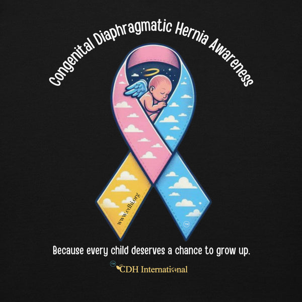 CDHAR- (48) Congenital Diaphragmatic Hernia Awareness Ribbon Unisex Hoodie