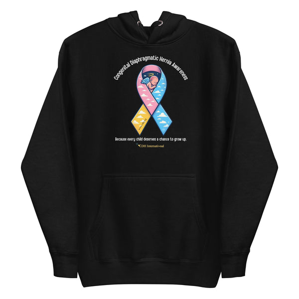 CDHAR- (48) Congenital Diaphragmatic Hernia Awareness Ribbon Unisex Hoodie