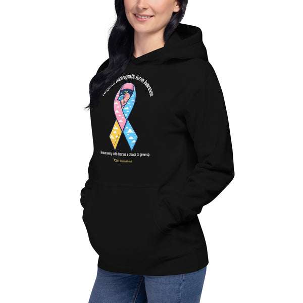 CDHAR- (48) Congenital Diaphragmatic Hernia Awareness Ribbon Unisex Hoodie