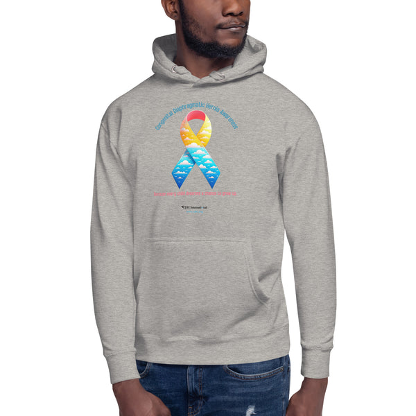 CDHAR- (41) Congenital Diaphragmatic Hernia Awareness Ribbon Unisex Hoodie