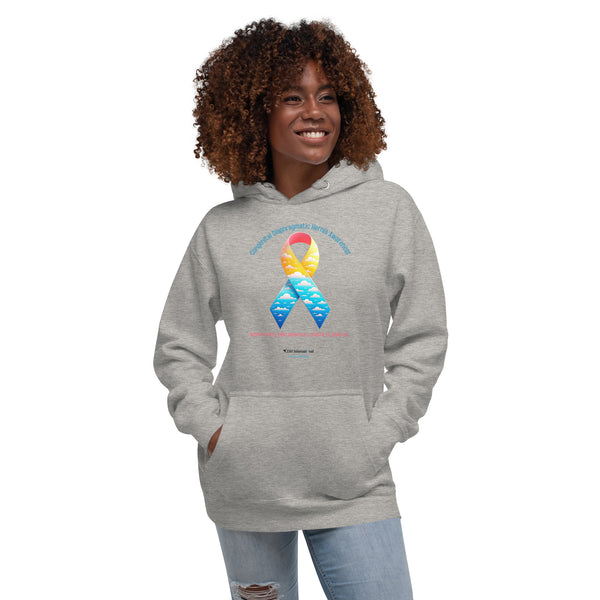 CDHAR- (41) Congenital Diaphragmatic Hernia Awareness Ribbon Unisex Hoodie