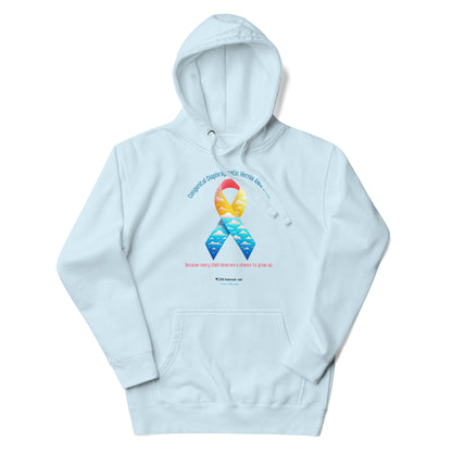 CDHAR- (41) Congenital Diaphragmatic Hernia Awareness Ribbon Unisex Hoodie