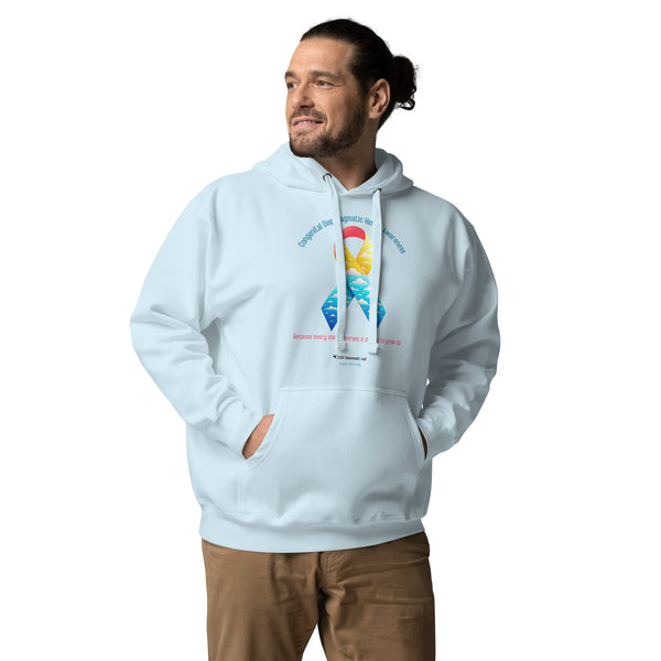 CDHAR- (41) Congenital Diaphragmatic Hernia Awareness Ribbon Unisex Hoodie